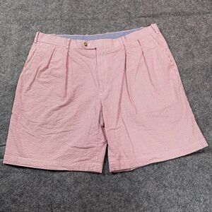 Peter Millar Shorts Mens 42 Seersucker Pink White Preppy Golf‎ Casual